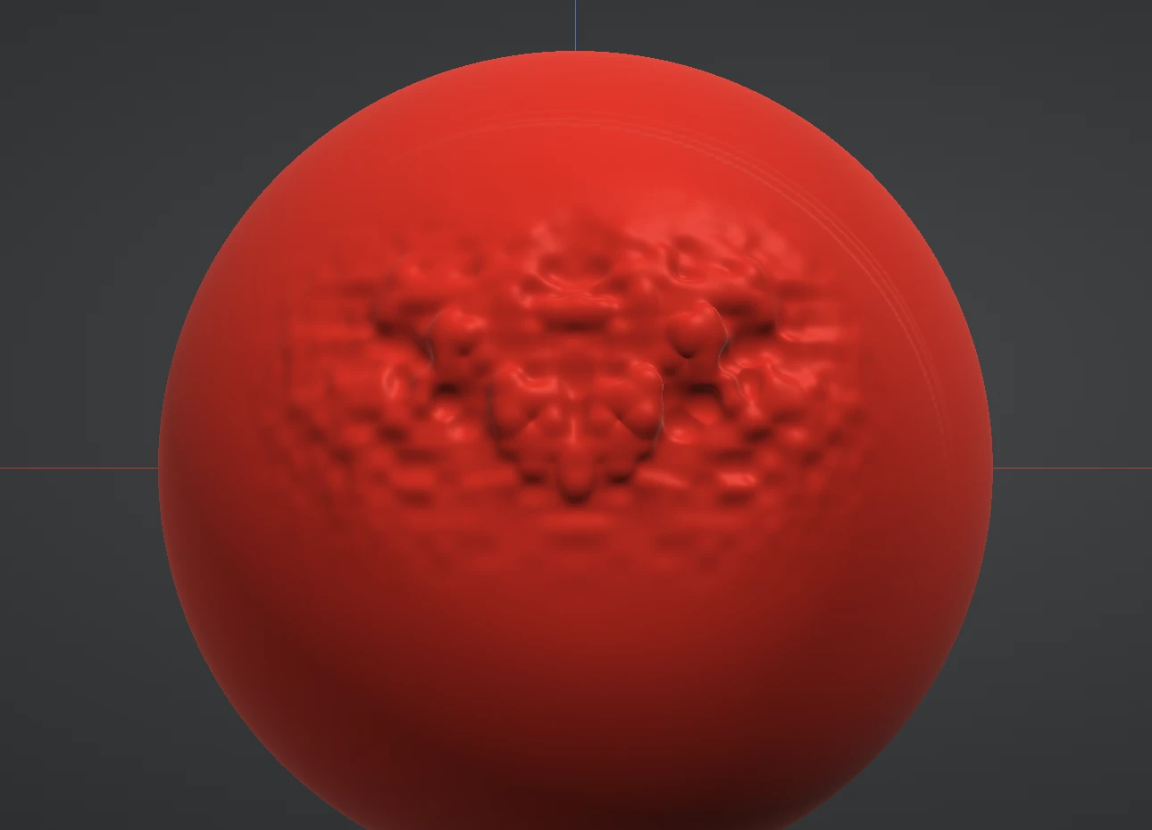 A noisy patch flattened toward its average plane